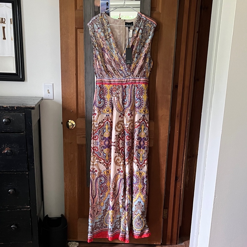 Elegant Multicolor Paisley Jumpsuit